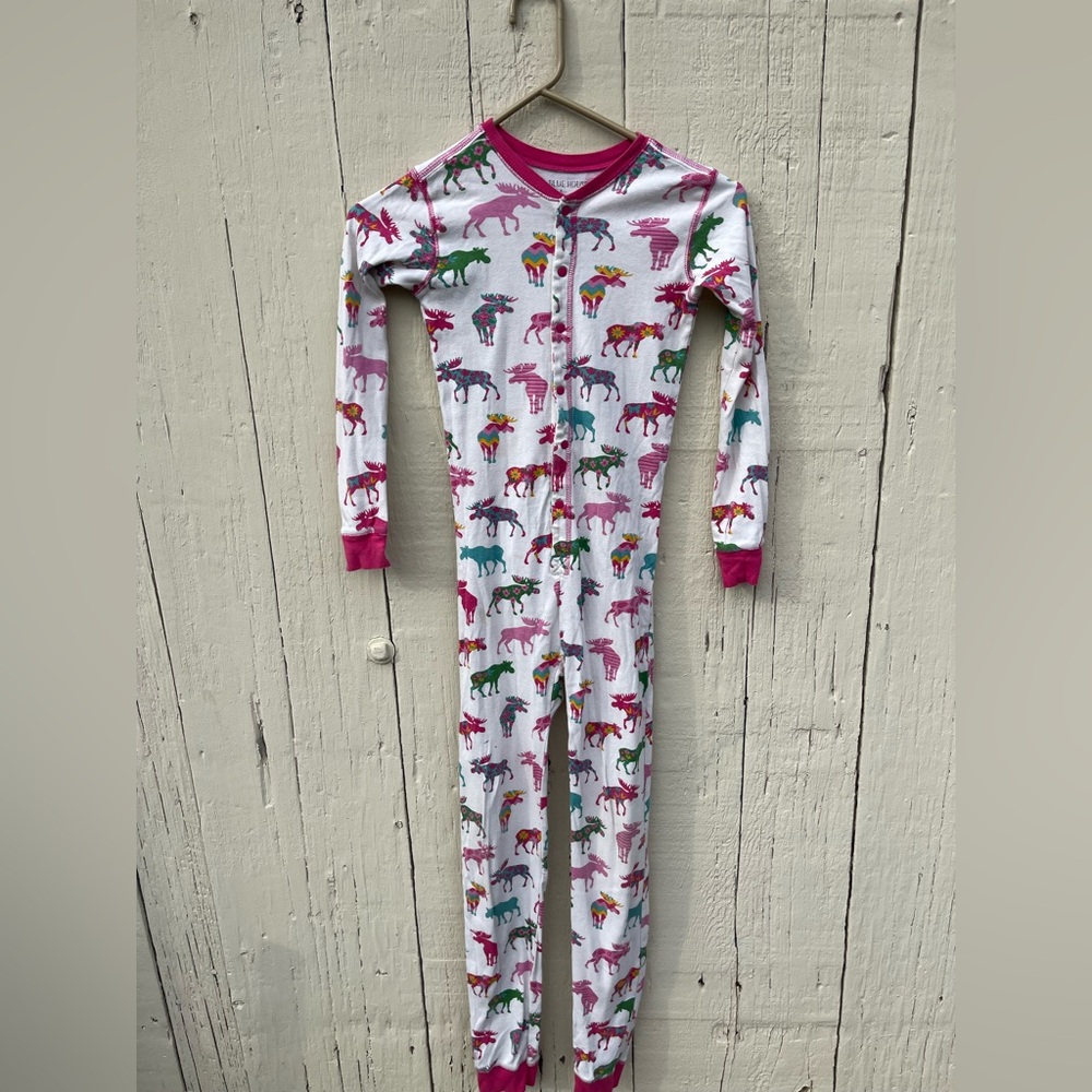 Colorful Moose Print Kids One Piece
